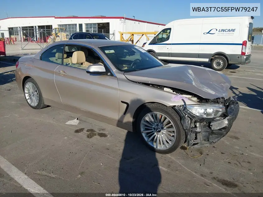 BMW 4ER 2015, VIN WBA3T7C55FPW79247