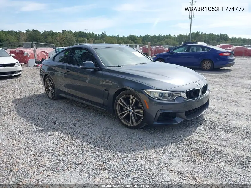 BMW 4ER 2015, VIN WBA3R1C53FF774777
