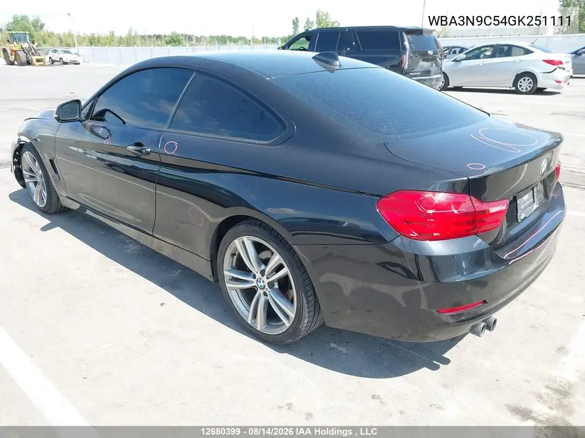2016 BMW 4ER VIN WBA3N9C54GK251111 — фото 3