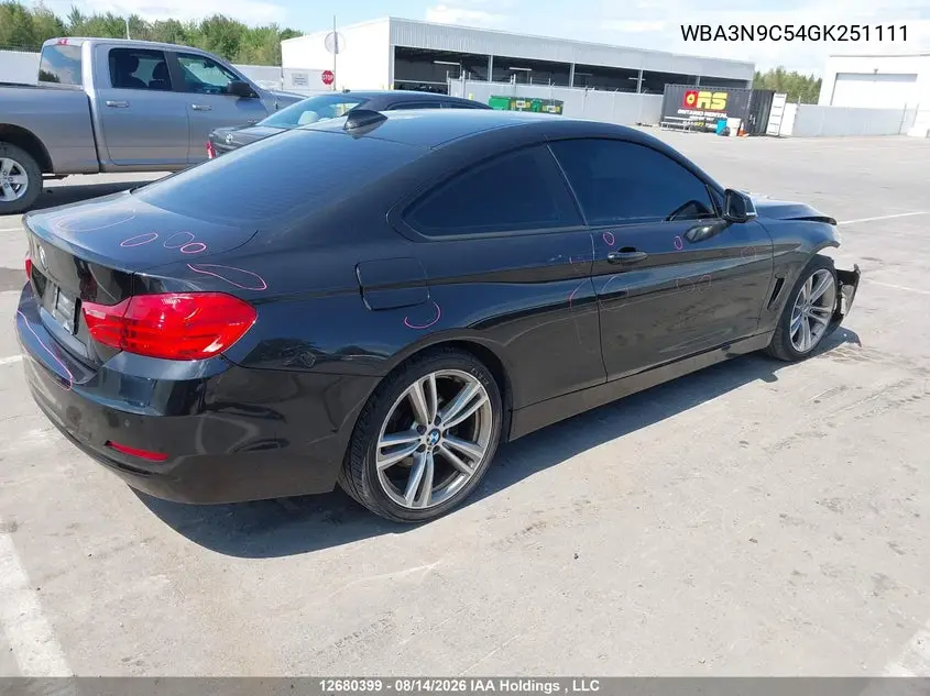 2016 BMW 4ER VIN WBA3N9C54GK251111 — фото 4