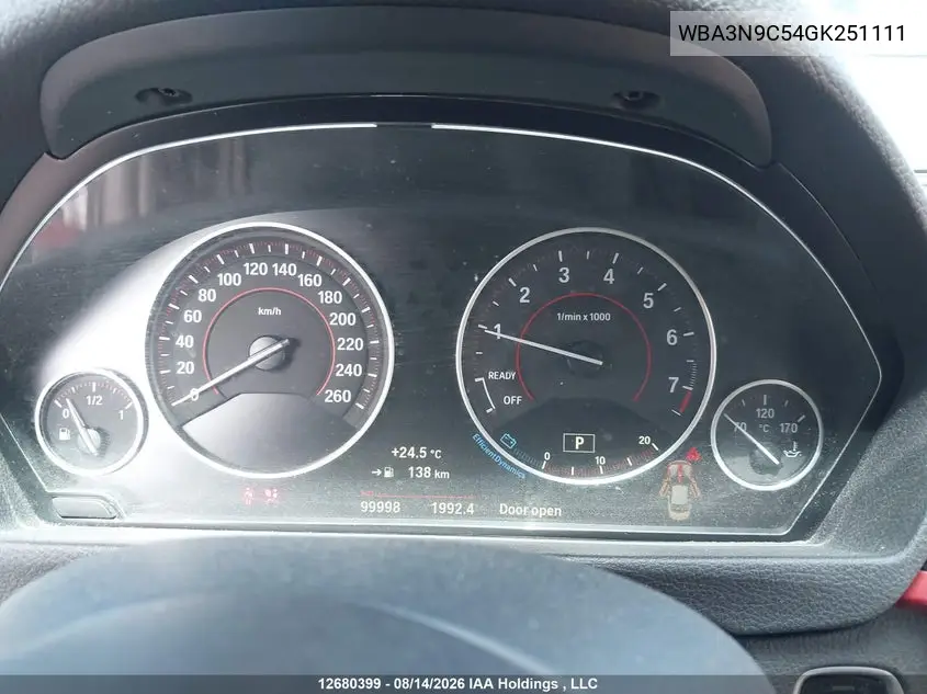 2016 BMW 4ER VIN WBA3N9C54GK251111 — фото 7