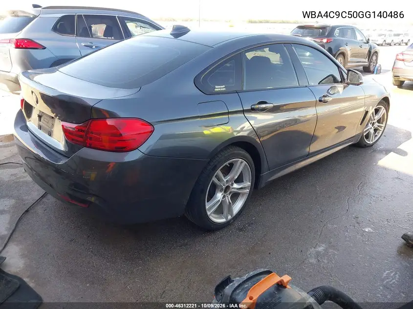 2016 BMW 4ER VIN WBA4C9C50GG140486 — фото 4