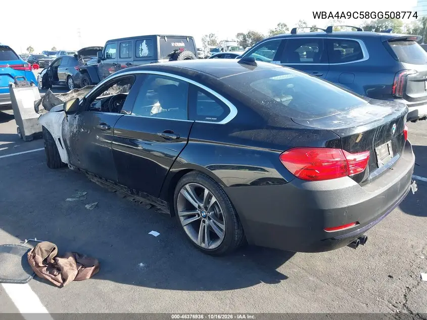 2016 BMW 4ER VIN WBA4A9C58GG508774 — фото 3