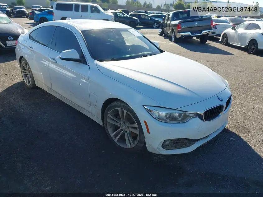 BMW 4ER 2016, VIN WBA4A9C52GGL87448