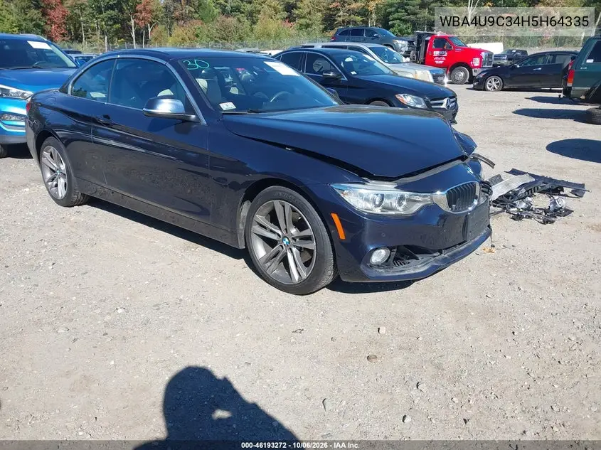 BMW 4ER 2017, VIN WBA4U9C34H5H64335