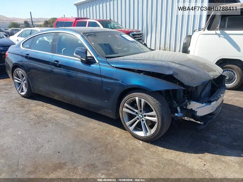 BMW 4ER 2017, VIN WBA4F7C34HG788411