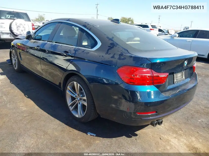 2017 BMW 4ER VIN WBA4F7C34HG788411 — фото 3