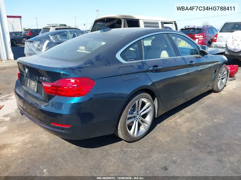 2017 BMW 4ER VIN WBA4F7C34HG788411 — фото 4