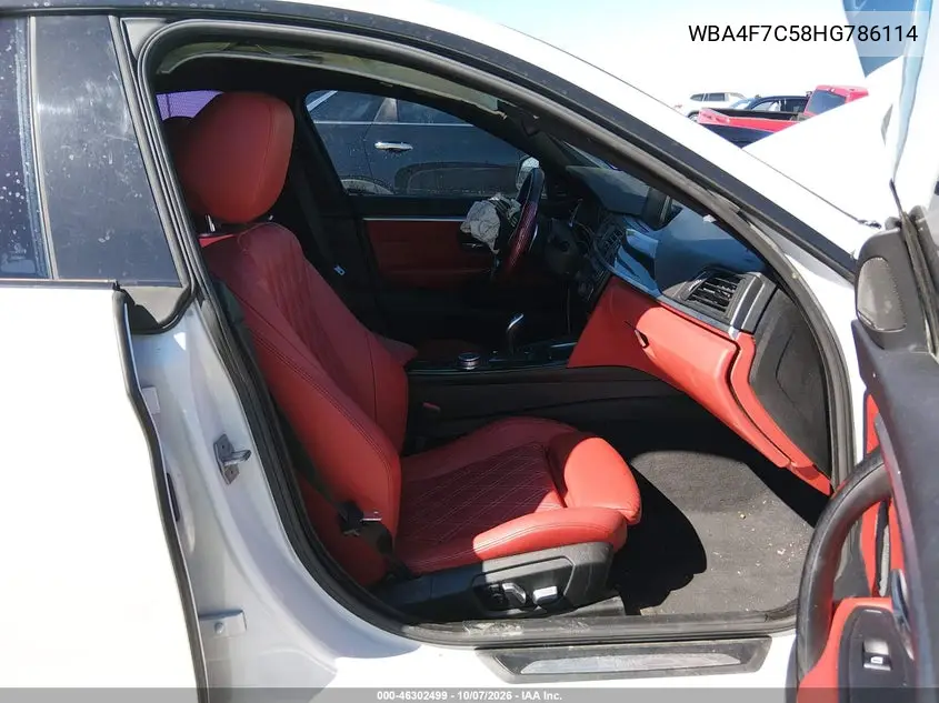 2017 BMW 4ER VIN WBA4F7C58HG786114 — фото 5
