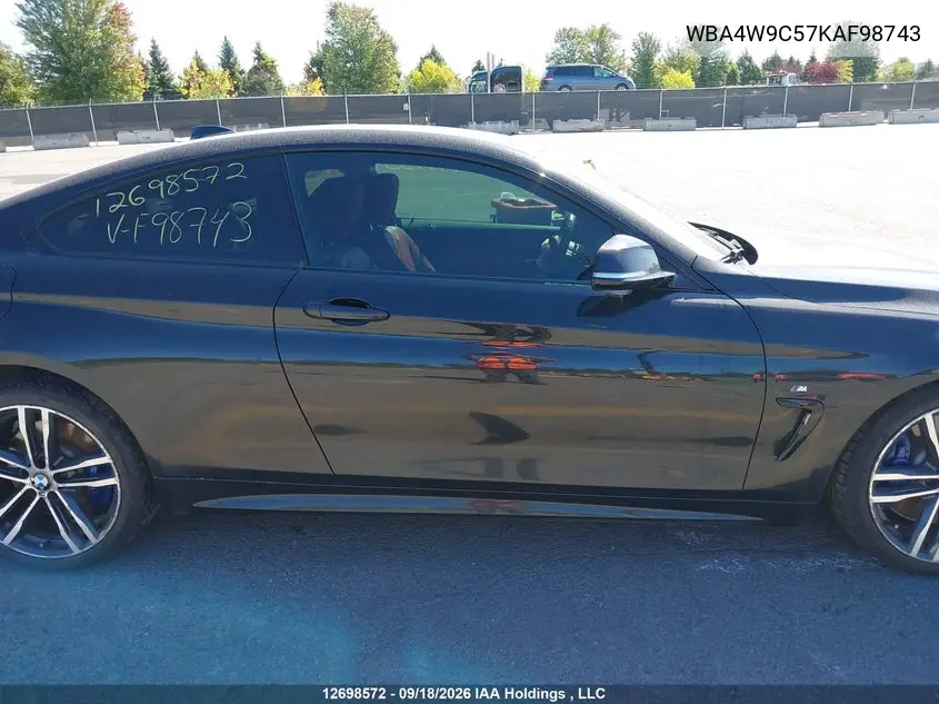 2019 BMW 4ER VIN WBA4W9C57KAF98743 — фото 14