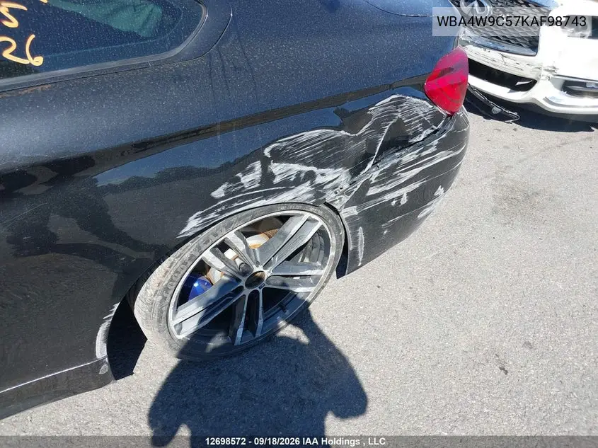 2019 BMW 4ER VIN WBA4W9C57KAF98743 — фото 21