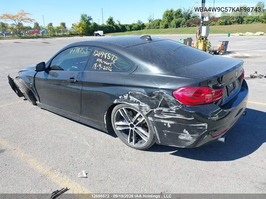 2019 BMW 4ER VIN WBA4W9C57KAF98743 — фото 3