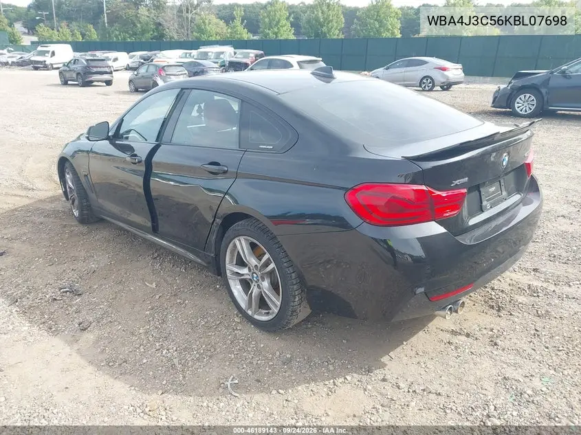 2019 BMW 4ER VIN WBA4J3C56KBL07698 — фото 3