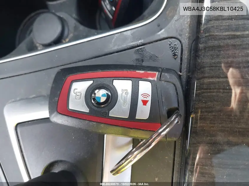2019 BMW 4ER VIN WBA4J3C58KBL10425 — фото 11