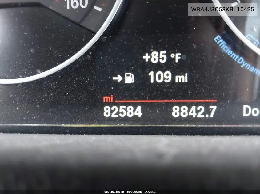2019 BMW 4ER VIN WBA4J3C58KBL10425 — фото 15