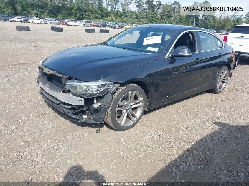 2019 BMW 4ER VIN WBA4J3C58KBL10425 — фото 2