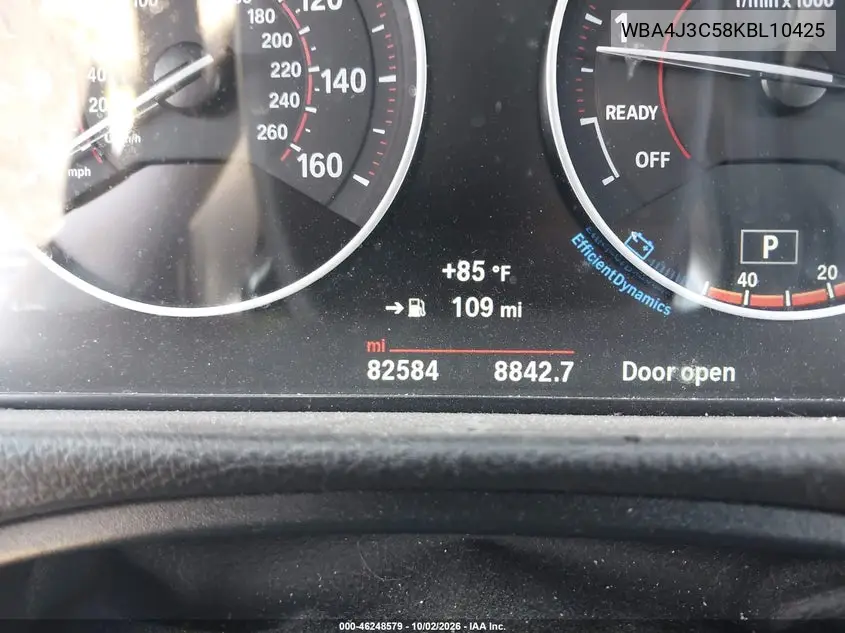 2019 BMW 4ER VIN WBA4J3C58KBL10425 — фото 7