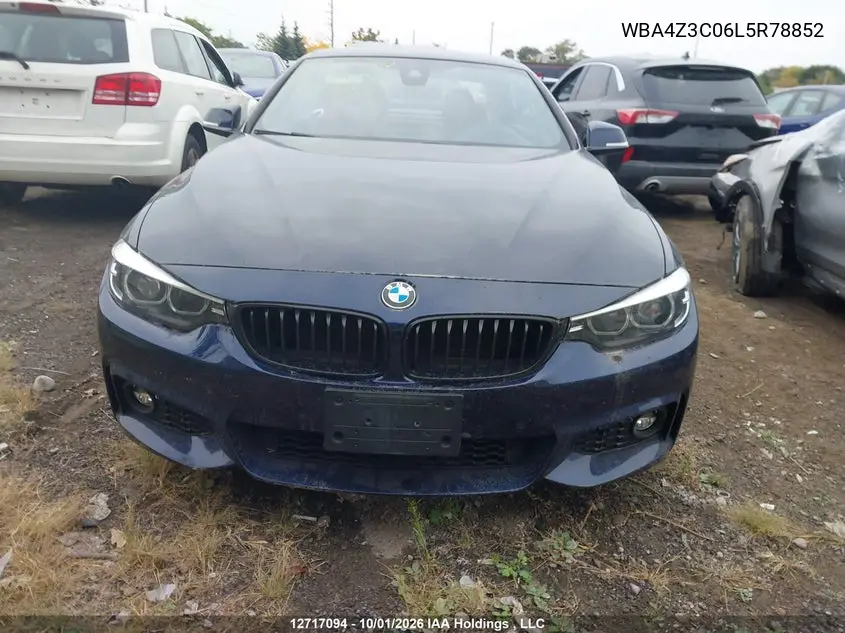 2020 BMW 4ER VIN WBA4Z3C06L5R78852 — фото 11