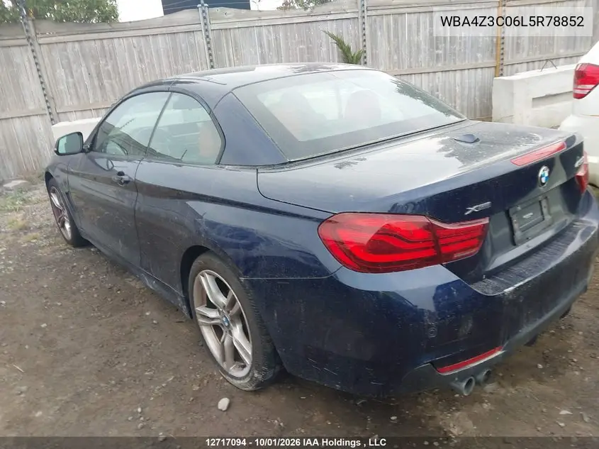 2020 BMW 4ER VIN WBA4Z3C06L5R78852 — фото 3