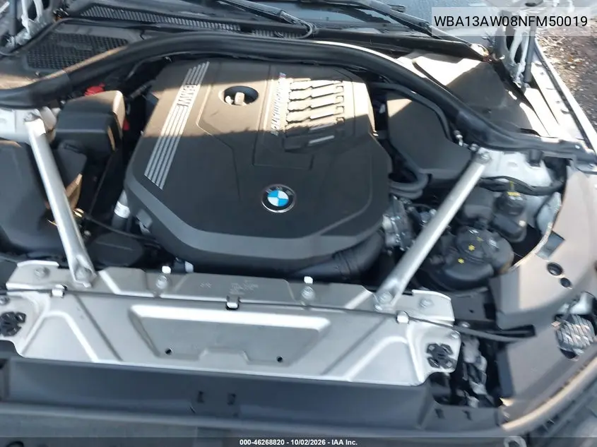 2022 BMW 4ER VIN WBA13AW08NFM50019 — фото 10