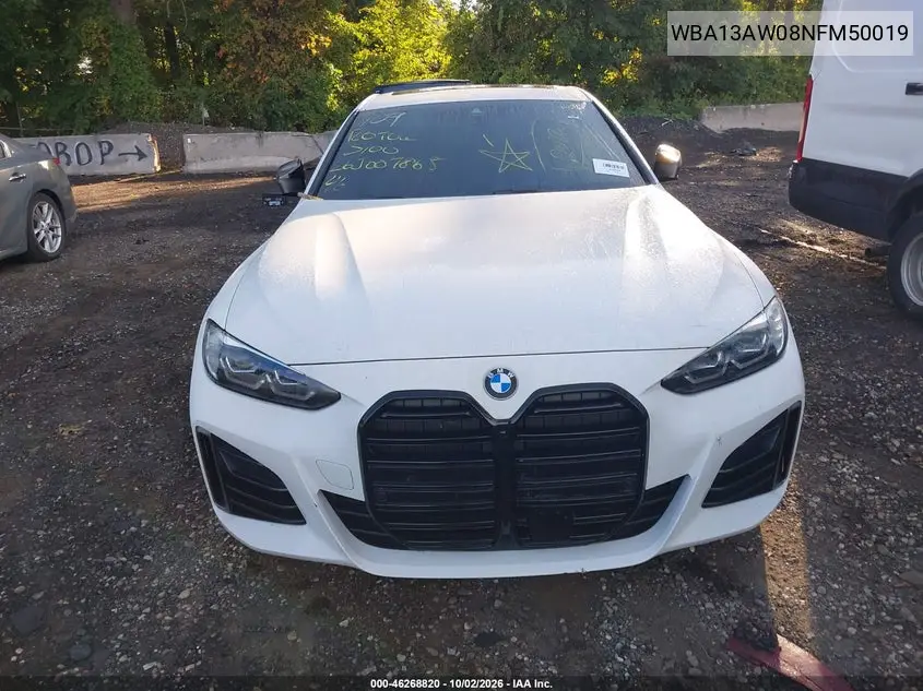 2022 BMW 4ER VIN WBA13AW08NFM50019 — фото 11