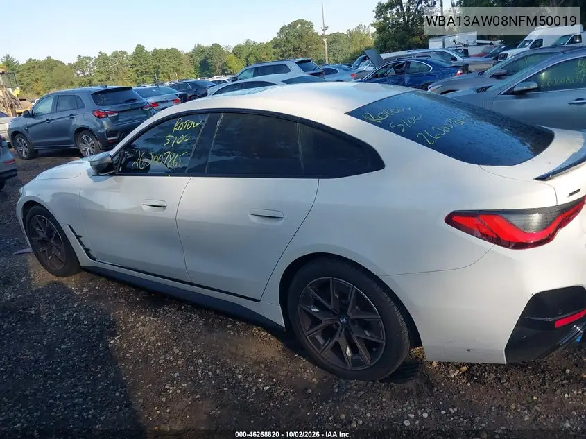 2022 BMW 4ER VIN WBA13AW08NFM50019 — фото 13