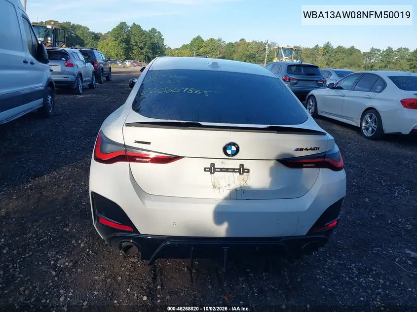 2022 BMW 4ER VIN WBA13AW08NFM50019 — фото 15