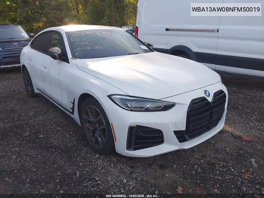 2022 BMW 4ER VIN WBA13AW08NFM50019 — фото 6