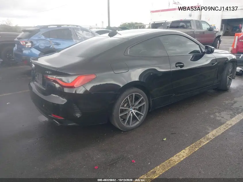 2022 BMW 4ER VIN WBA53AP09NCJ14137 — фото 4
