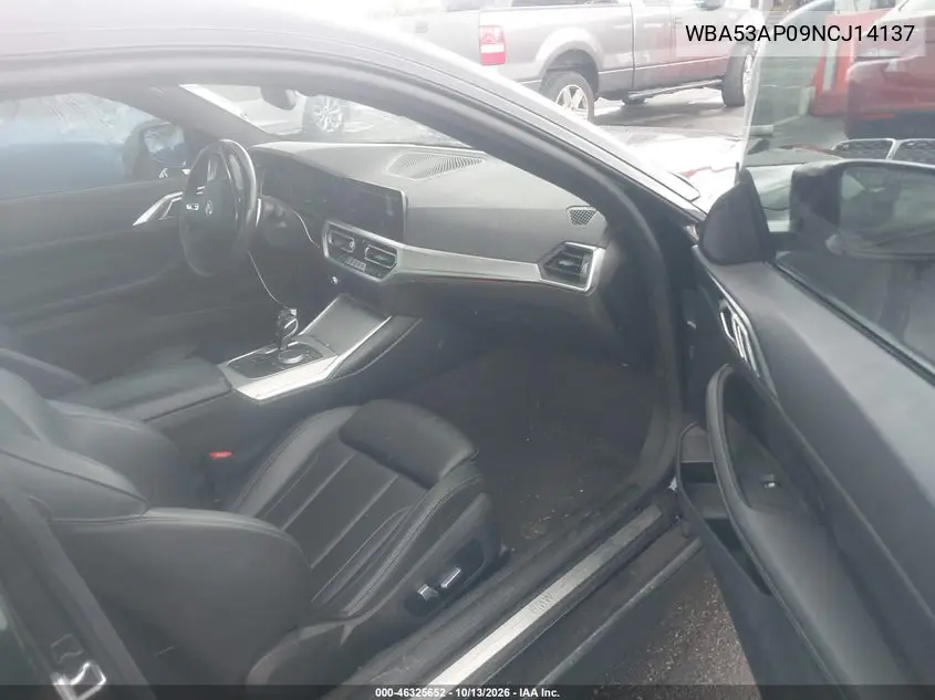2022 BMW 4ER VIN WBA53AP09NCJ14137 — фото 5