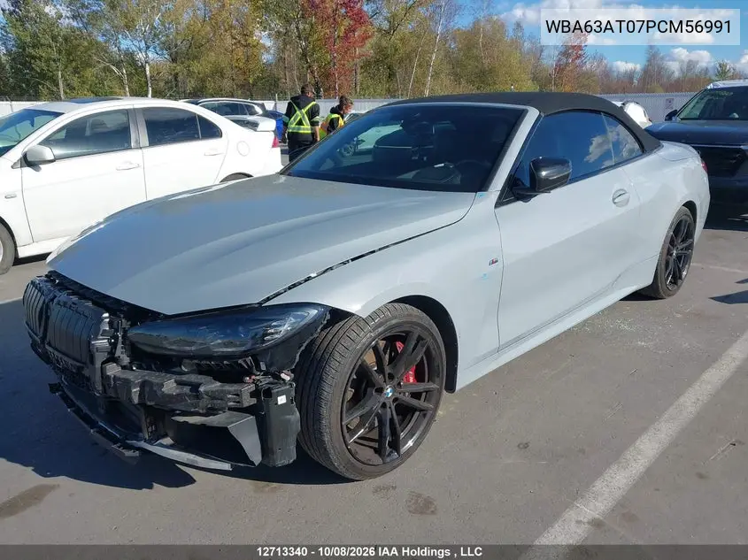 2023 BMW 4ER VIN WBA63AT07PCM56991 — фото 2