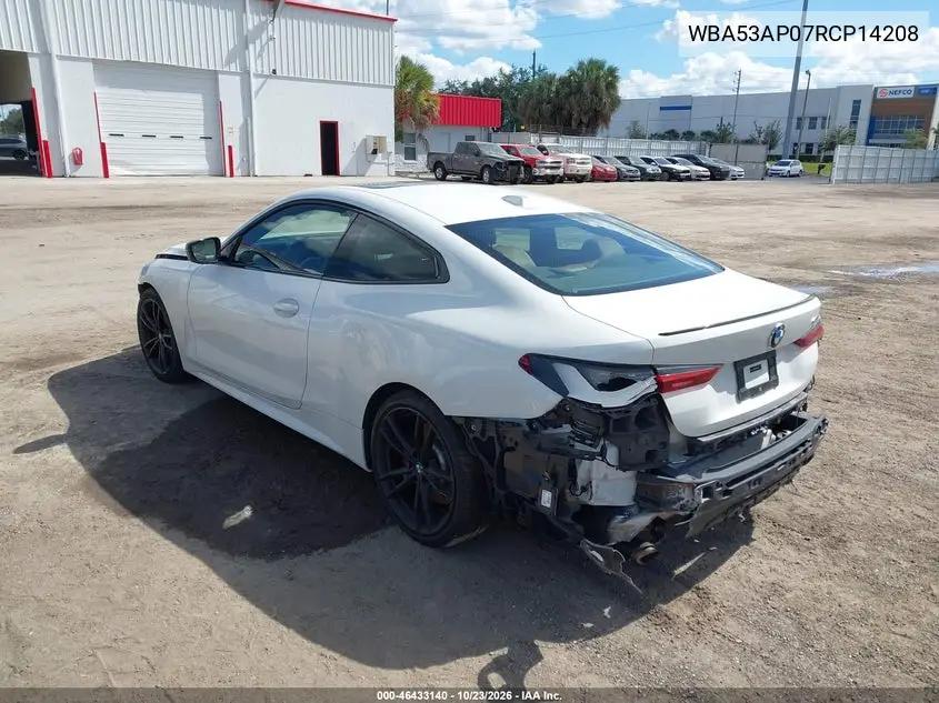 2024 BMW 4ER VIN WBA53AP07RCP14208 — фото 3