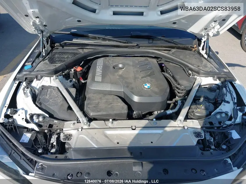 2025 BMW 4ER VIN WBA63DA02SCS83958 — фото 10