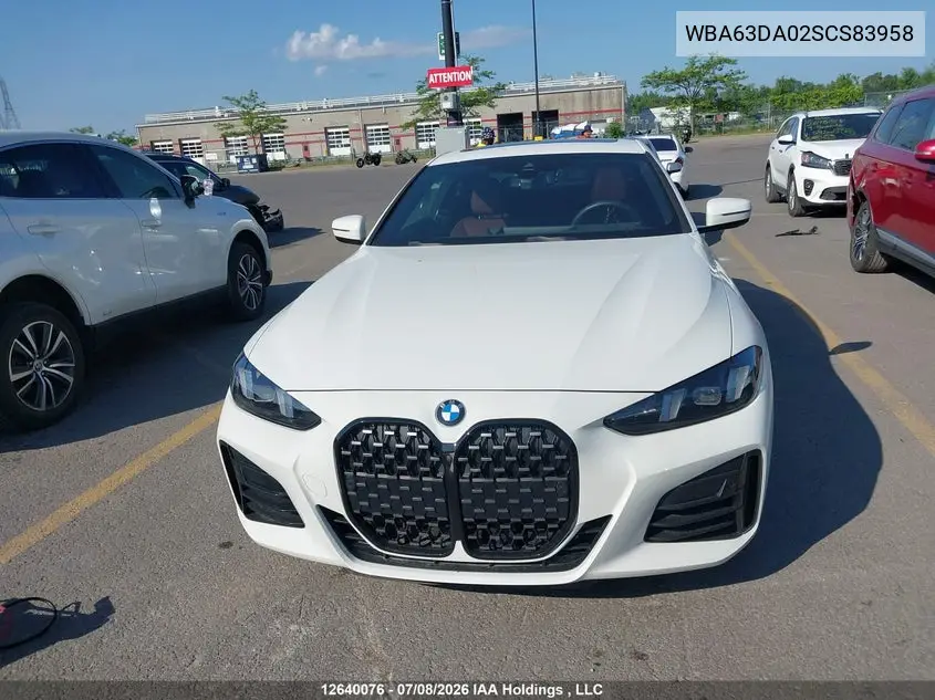 2025 BMW 4ER VIN WBA63DA02SCS83958 — фото 13