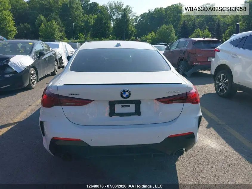2025 BMW 4ER VIN WBA63DA02SCS83958 — фото 17