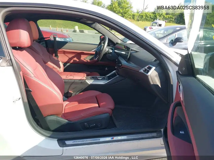2025 BMW 4ER VIN WBA63DA02SCS83958 — фото 5
