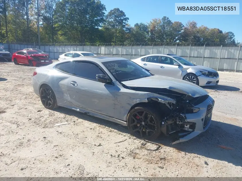 BMW 4ER 2025, VIN WBA83DA05SCT18551