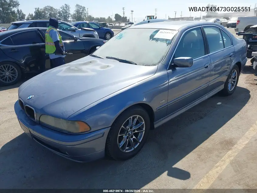 2003 BMW 5ER VIN WBADT43473G025551 — фото 2