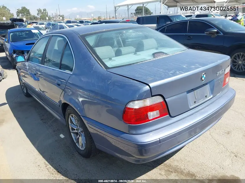 2003 BMW 5ER VIN WBADT43473G025551 — фото 3