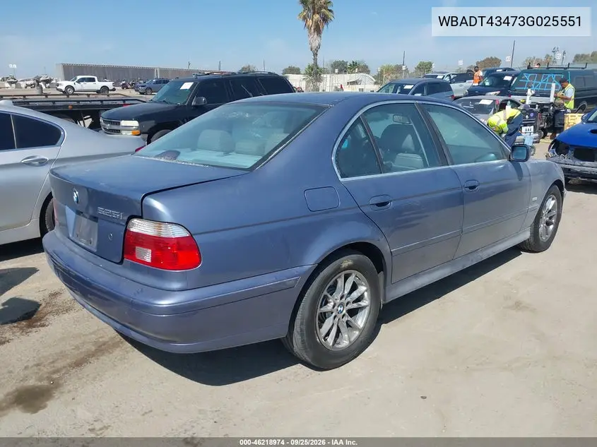 2003 BMW 5ER VIN WBADT43473G025551 — фото 4