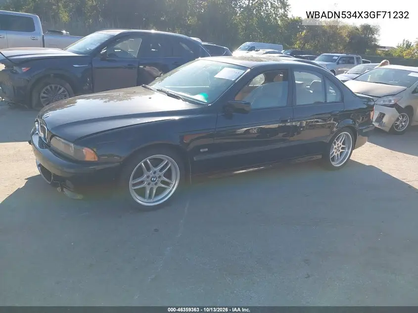 2003 BMW 5ER VIN WBADN534X3GF71232 — фото 2
