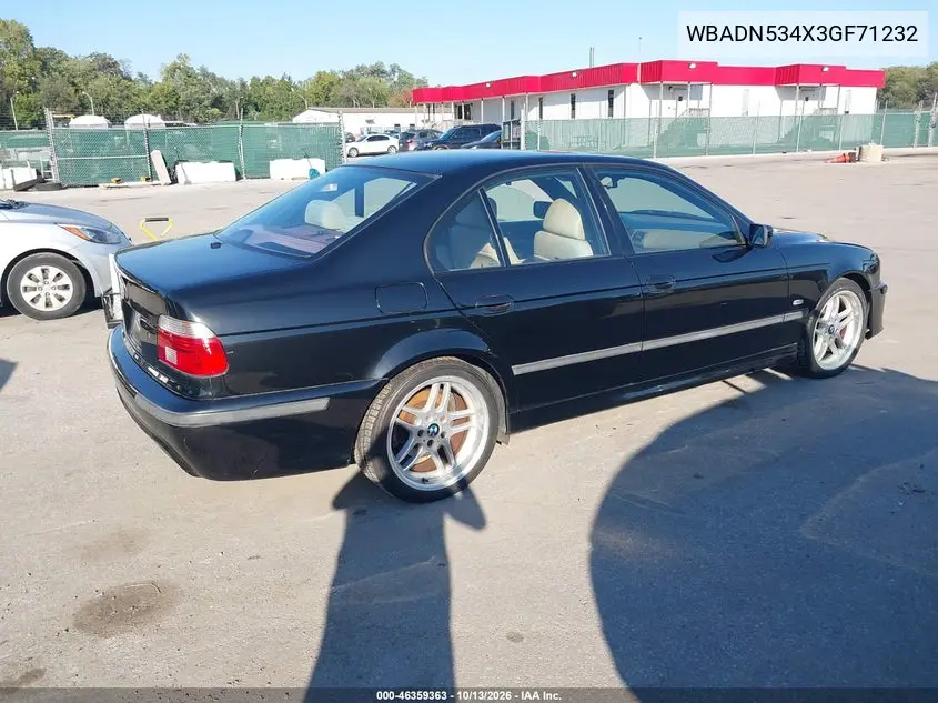 2003 BMW 5ER VIN WBADN534X3GF71232 — фото 4