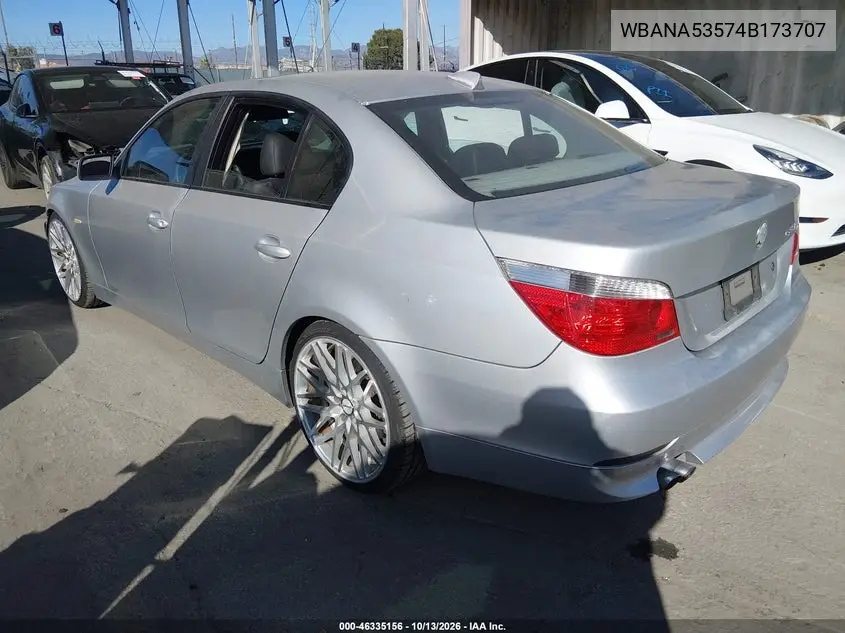 2004 BMW 5ER VIN WBANA53574B173707 — фото 3