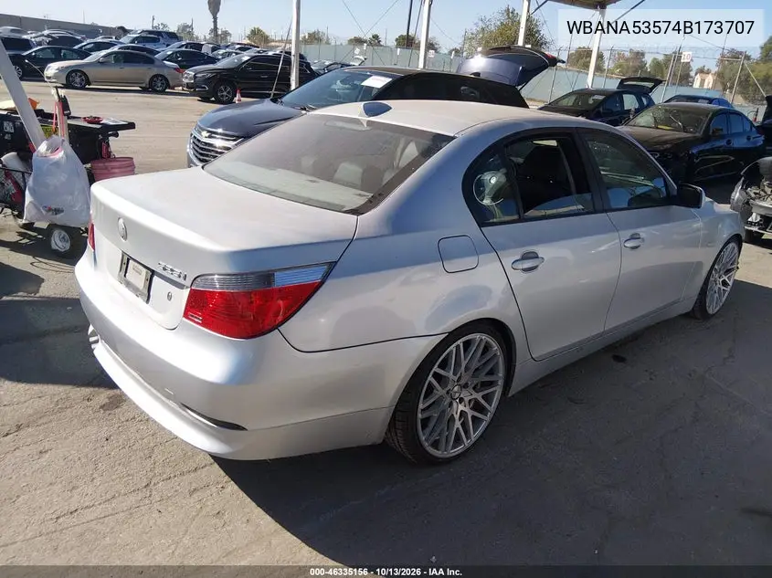 2004 BMW 5ER VIN WBANA53574B173707 — фото 4