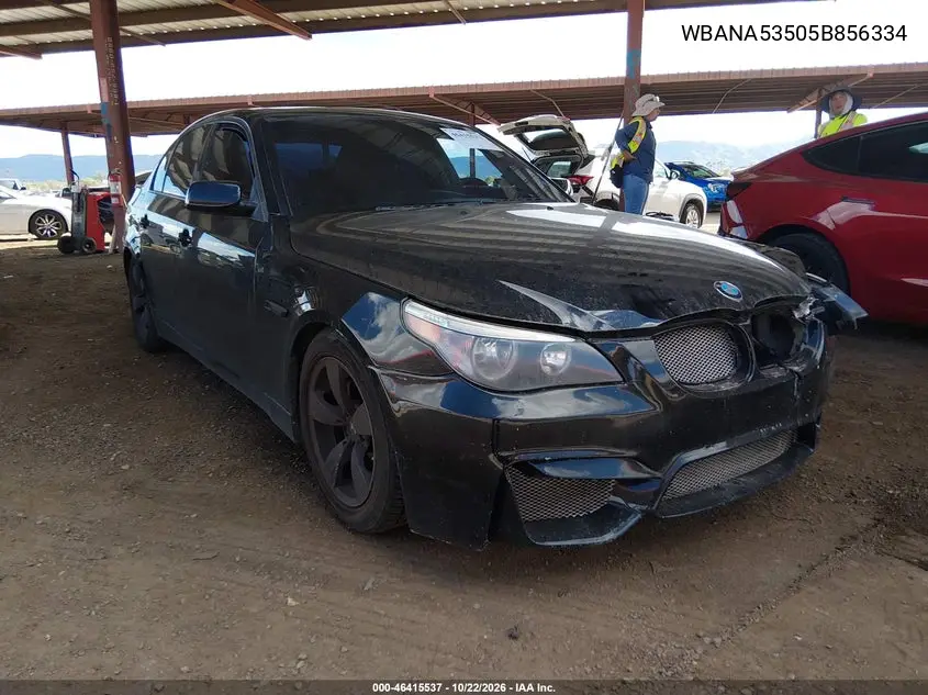 BMW 5ER 2005, VIN WBANA53505B856334