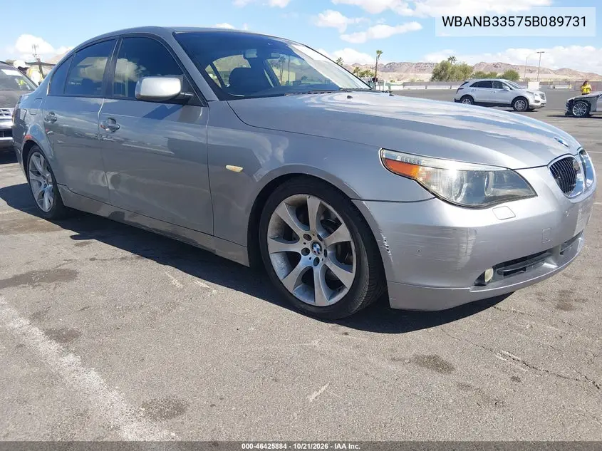 BMW 5ER 2005, VIN WBANB33575B089731