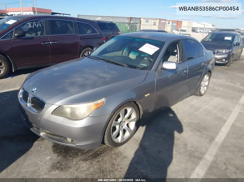 2006 BMW 5ER VIN WBANB53586CP00454 — фото 2