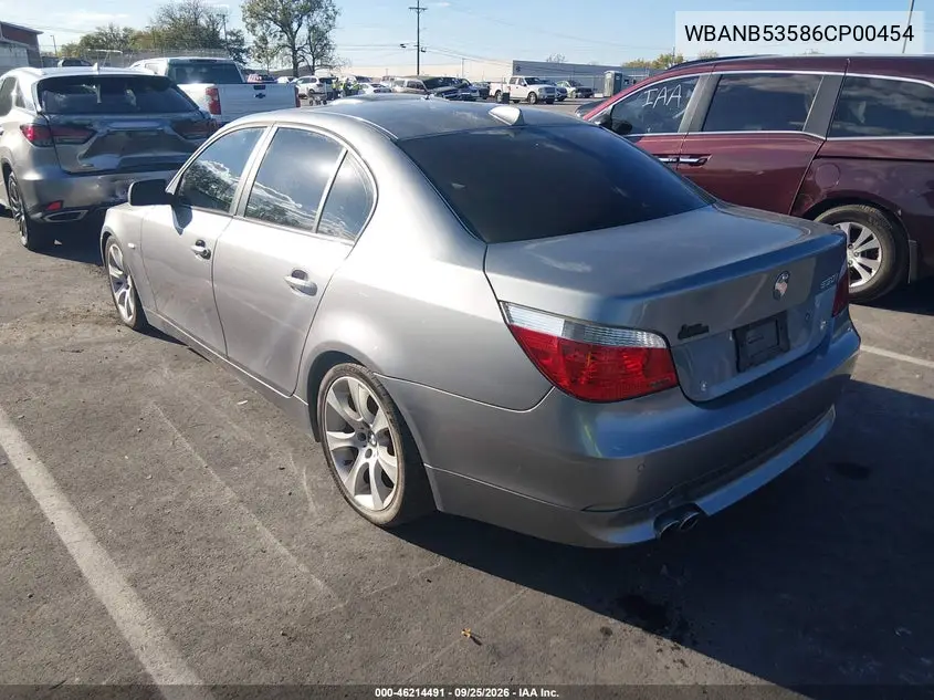 2006 BMW 5ER VIN WBANB53586CP00454 — фото 3