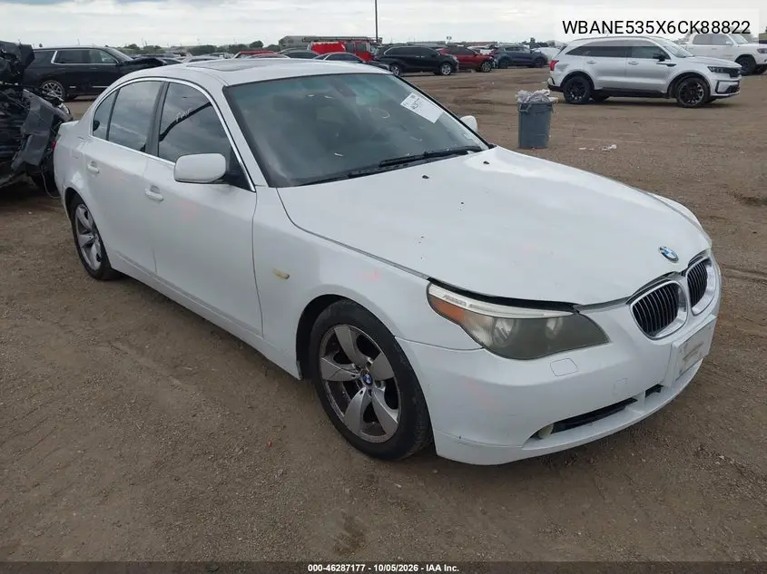 BMW 5ER 2006, VIN WBANE535X6CK88822