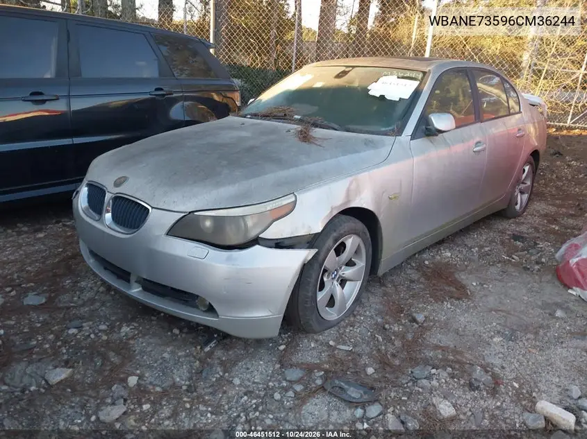 2006 BMW 5ER VIN WBANE73596CM36244 — фото 2
